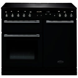 Rangemaster Hi-LITE 100 Induction Hob Range Cooker Gloss Black